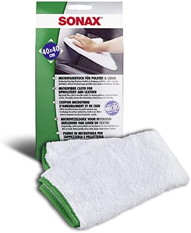 Кърпа от микрофибър Sonax за тапицерия на мебели и кожата (1 бр) - Перфектният аксесоар за почистване на салона на Вашия автомобил. 40 см х 40 см, може да се пере при темпер?
