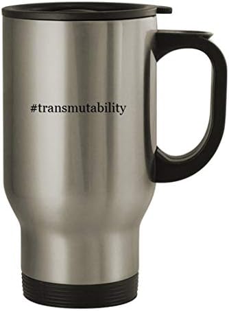 Подаръци дрънкулки #трансформируемость - Пътна Чаша от Неръждаема Стомана с тегло 14 грама, сребрист