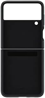 Калъф за телефон SAMSUNG Galaxy Z Flip 3, Кожен Защитен калъф, Сверхпрочный, Противоударная защита за смартфон, Версията за САЩ, Черно, EF-VF711LBEGUS