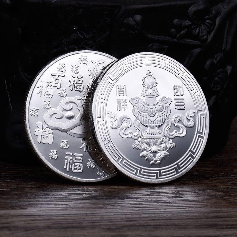 Китайски Ruyi Благоприятен Цзюдин Позлатен Мемориал медал на Baifu Златни Монети от Династията Тан Културни Монети,