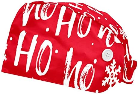 Коледна Работна Шапка на Red Хо с Пуговицей, Модни Шапчица-Търкане с Начесом За жени и мъже, 2 опаковки