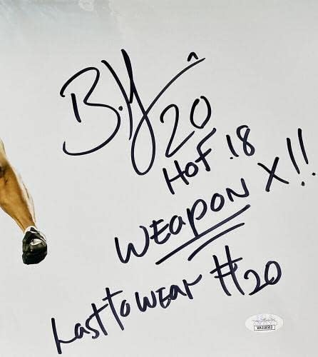 Брайън Докинс Подписа 16x20 Снимка на Залата на Славата на Игълс, 3x Надписи JSA - Снимки NFL с автограф