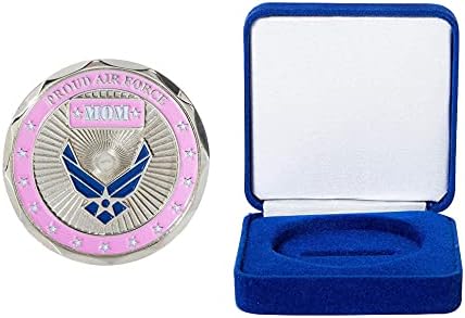 Мама на Военно-въздушните сили на Съединените Щати, гордата майка на монети Предизвикателство авиатор и Синя Кадифена кутия за показване