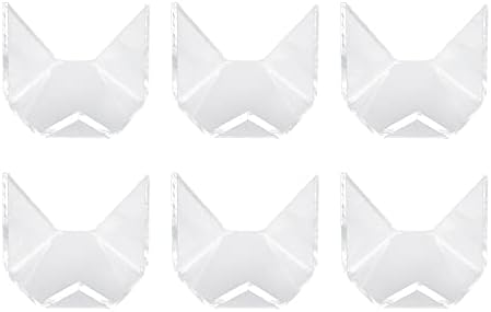 Faotup 6ШТ Акрилен Прозрачен 3-инчов Акрилни Триъгълни Титуляр за дисплея Поставка За дисплея от Камък, Акрилни Стойки за дисплея от Камък, 3,01 × 2,56 × 1,45 инча