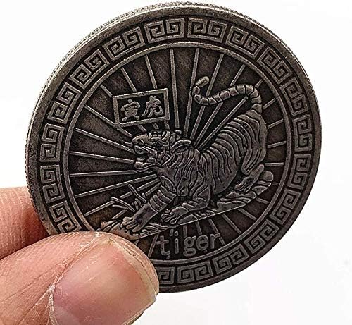 Китайски Зодиак Животно е Тигър, Куче, Змия, Свиня Месинг Стара Антични Сребърна Възпоменателна Монета Хронограф Сребърна Монета за Домашен интериор на Офис