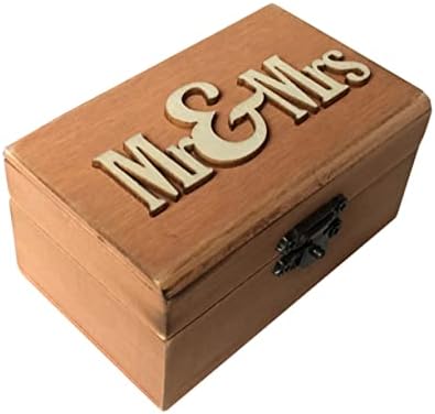 Abaodam Бижутерия Подарък Опаковъчна Кутия Дървена Кутия За Пръстени Витрина Дървена Кутия За Подарък Кутия Ретро