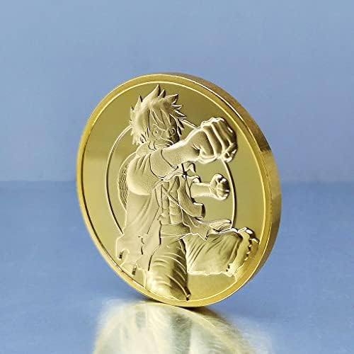 [Luffy] Едно Парче Аниме-Медальон С Комиксами Около Стик Фигура Подарък Феята На Зъбките, Златна Монета