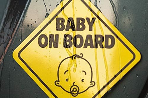 Пупсик! Стикер Бебе на борда, за автомобили (Магнитна) - Магнит Бебе на борда, за автомобил, Знак Бебе на борда - Светоотражающая сигурността, 2 опаковки