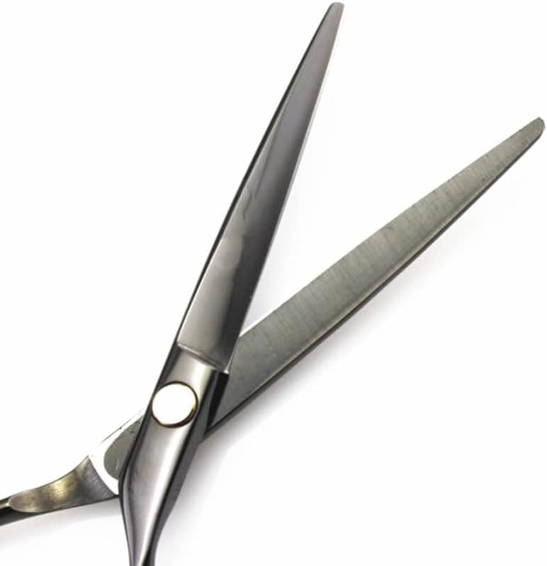 Ножица за подстригване на коса, 5,5-инчов професионални ножици от Японска стомана Черен цвят за стригане, филировочные фризьорски ножици, ножици за подстригване на ?