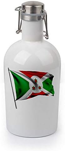 ExpressItBest 64oz Growler - Знаме на Бурунди (бурундийский) - Изобилие от възможности