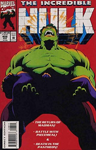 Incredible Hulk, # 408 VF / NM; Комиксите на Marvel | Питър Дейвид