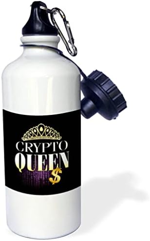 Триизмерно думи Crypto Queen с изображение на Корона - Бутилки за вода (wb_354757_1)