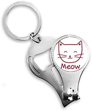 Котка Мяукающий Карикатура Защита На Животните Ножица За Нокти Халка Ключодържател Отварачка За Бутилки Машина За