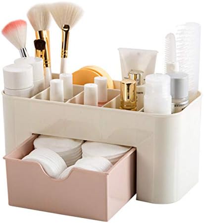MJCSNH Caja de cosméticos caja acabado oficina organizador maquillaje plástico almacenamiento escritorio sala Estar