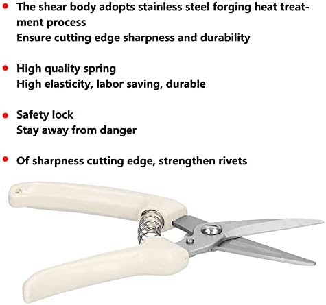 Ножици за Подстригване FTVOGUE Ръчни инструменти от Неръждаема Стомана, Ножици за Дървета, Винарите с Ключалка,