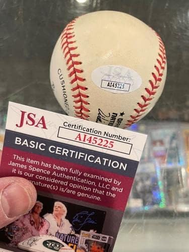 Лу Бердетт Милуоки Брейвз е Спечелил 203 Победи В бейзбола с един подпис Jsa Authentic - Бейзболни топки с автографи