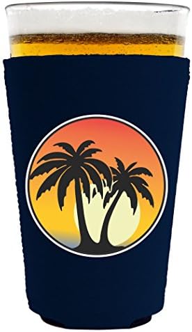 Кулата от пинтового стъкло Palm Tree Sunset (Royal blue)
