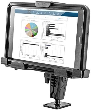 Фиксирующее Алуминиево планина за таблет Arkon с ключалка за ключове за E-Log за моделите Galaxy Tab A iPad в търговията на дребно Черен цвят