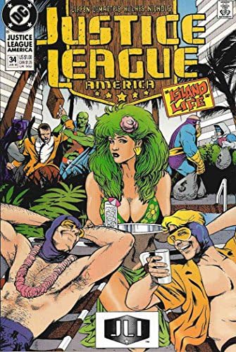 Лигата на справедливостта на Америка #34 VF ; Комиксите DC | Адам Хюз