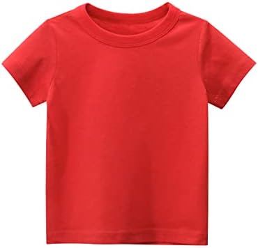 Основна Тениска с къс ръкав за малки Момичета и Момчета, Ежедневни Летни Тениски, Потници, Монофонични Топ За по-Големите