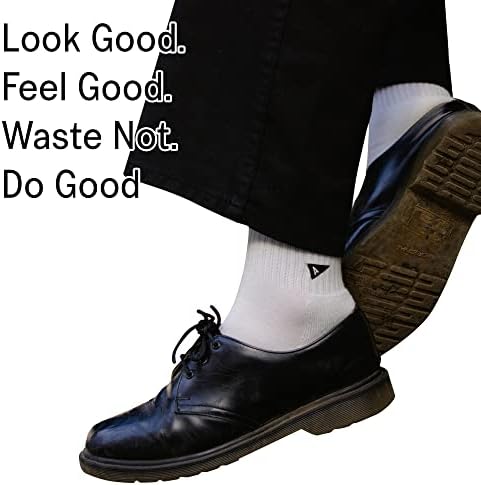 Arvin Goods Всесезонни Мъжки и Дамски чорапи, изработени от рециклиран памук с подплата, Трайни Спортни Къси чорапи S/M 5-9, M / L 9-12