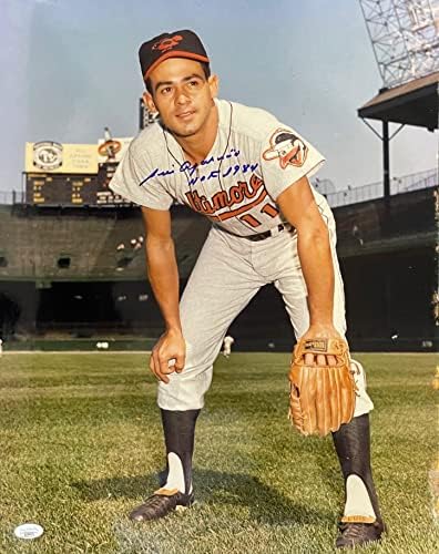 Бейзболна фотография на Луис Апарисио с автограф 16x20 (JSA) - Снимки на MLB с автограф