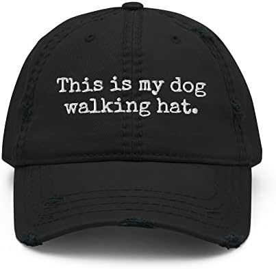Това е Моята Шапка за Разходки на кучета, Потертая Шапка | Забавна Куче Бродирана Шапка за Потертого Татко | Подарък