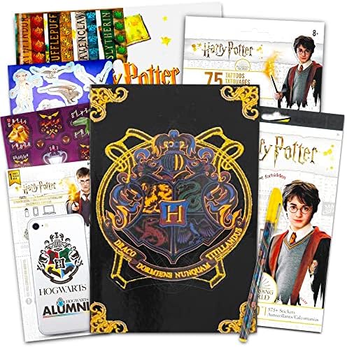 Набор от Inkworks Harry Potter Journal and Pen Пакет Set ~ Дневник на Хари Потър премиум-клас, химикалки и стикери