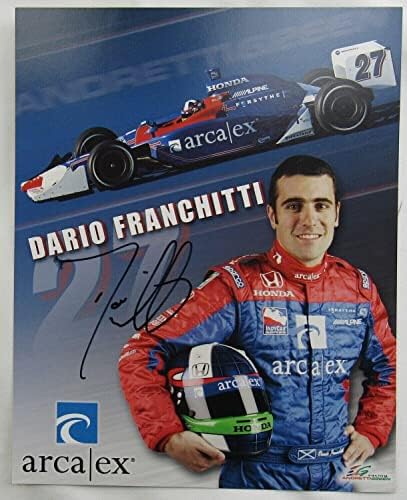 Дарио Франкити Подписа Автограф 8x10 Снимка на I - Снимки НАСКАР с автограф