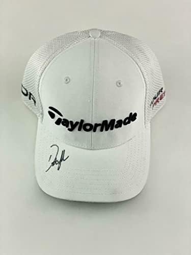 Дъстин Джонсън Подписа шапка Taylormade с автограф - Шампион от Мастърс 2020, Редки шапка за голф и козирки Jsa