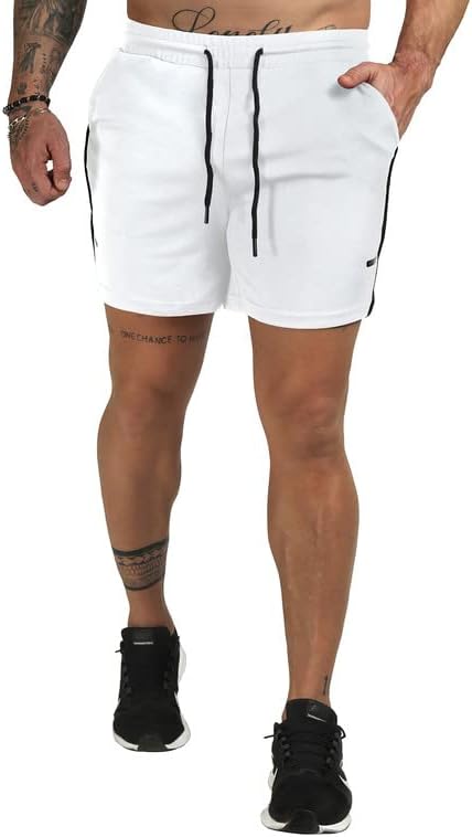 TEZO Мъжки Шорти за тренировки във Фитнеса 5 , Спортни къси Панталони за Джогинг, бързо съхнещи Къси Панталони С