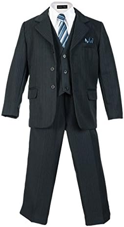 Комплект костюми в тънка ивица за момчета с Шалче в Тон, Размер 2T-20