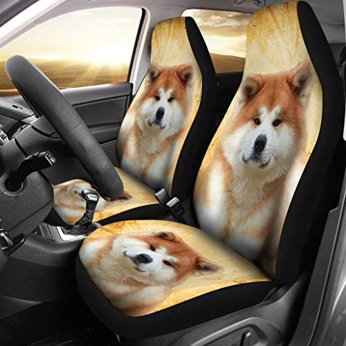 Калъфи за автомобилни седалки с принтом кучета Акита Павлис