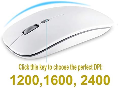 Безжична мишка с регулируема резолюция от 3 нива DPI с USB ключ за всички настолни компютри, Преносими компютри