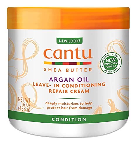 Регенериращ крем с аргановым масло Cantu Leave in Conditioning Repair Cream, 16,96 унция (опаковка от 6 броя)
