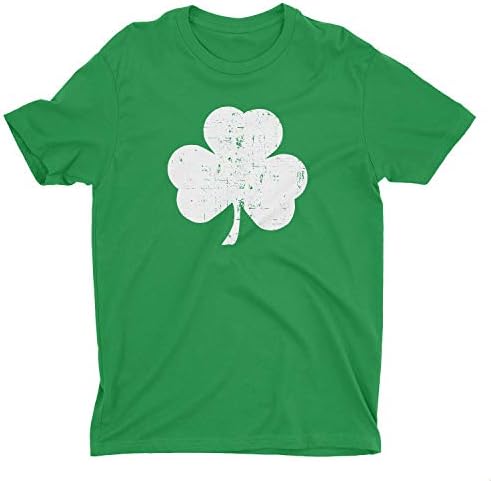 Ню Йорк ФАБРИКА САЩ, Младежка Тениска с Трафаретным принтом Детелина, Потертая Тениска, Детска Ирландската Зелена