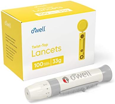 Набор за пробиване на O 'Well + 100 стерилни ланцетов O' Well Twist Top 33 калибър (за по-фина кожа)