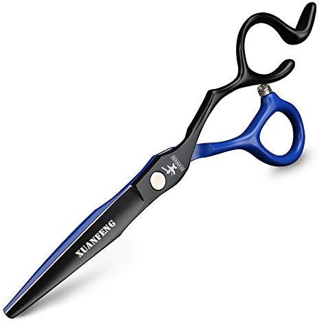 Черни, Сини Ножици за коса от 6-инчов стомана 9cr18, Професионални Ножици за подстригване на коса и филировочные