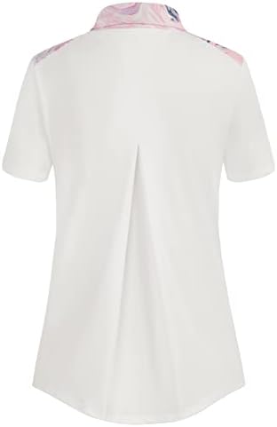 Дамски Ризи игрище JACK SMITH С Къс ръкав, Спортна Риза с къси ръкави с Цветен Блок, Влагоотводящий Лесен Активен