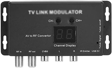 LXXSH UHF TV Link Модулатор на AV-Радиочестотни Конвертор IR удължител с 21-канальным дисплей PAL/NTSC Допълнително