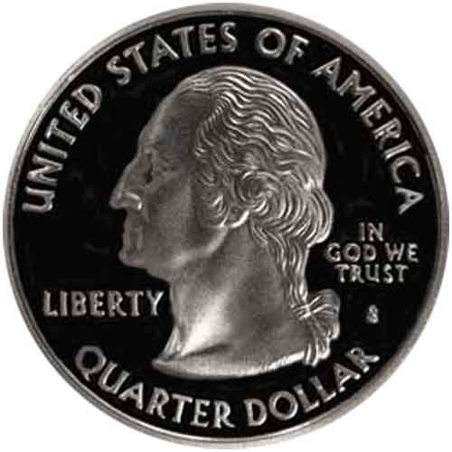 Монета на щата Илинойс 2003 г. с Скъпоценния камък в четвърт долар на САЩ