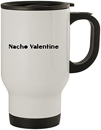 Molandra Products Светлин Valentine - Пътна Чаша от неръждаема Стомана за 14 грама, бяла