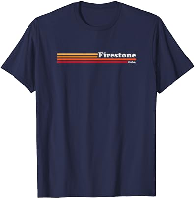 Реколта Тениска Firestone Colorado в Графичен стил на 1980-те години