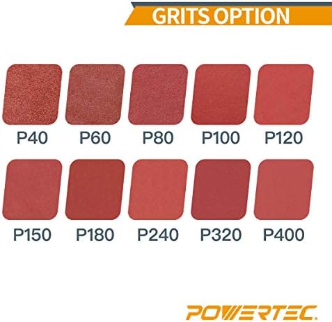 POWERTEC 401306 Универсални Шлифовъчни ленти 3/8 инча x 13 инча | с шкурка, алуминиев оксид 60 – 10 бр.