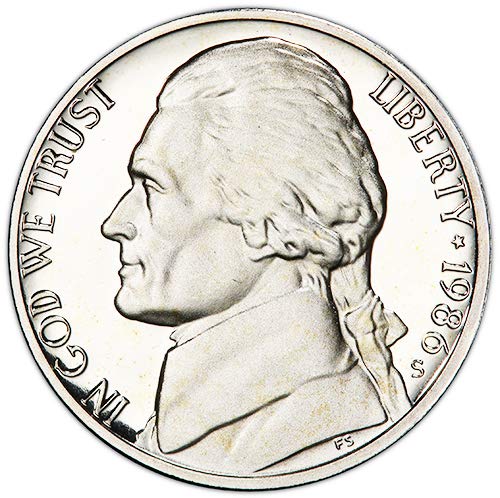 Монетен двор на САЩ, без да се прибягва Jefferson Nickel Choice 1986 година на издаване