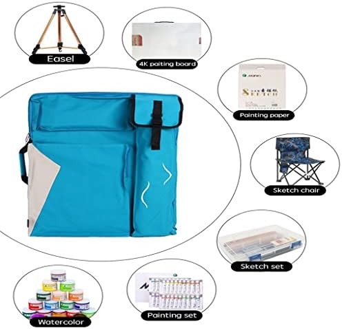 n/a Художествена чанта за възрастни, дъска за рисуване, Комплект бои, Раница за рисуване върху платно за Пътуване