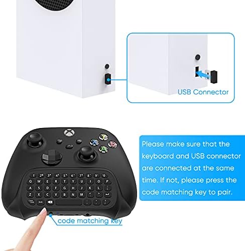 Клавиатурата на контролера за Xbox X series/ S/One/One S, Безжична Детска клавиатура Chatpad Bluetooth-USB-приемник,