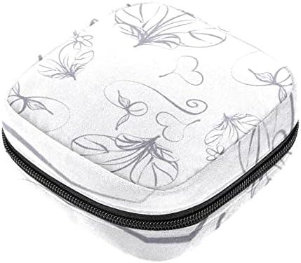 Чанта за съхранение на Хигиенни Кърпички ORYUEKAN, Преносими Многократна употреба Менструални Тампони джоб, Чанта за Съхранение на Тампони за Жени И Момичета, Сив Паст