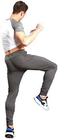 TBMPOY Мъжки Спортни Панталони за джогинг с Джобове с цип