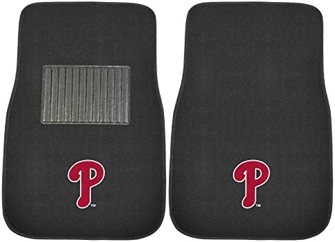 FANMATS MLB Унисекс Комплект автомобилни Постелки За възрастни с Бродирани Логото на Екип от 2 части
